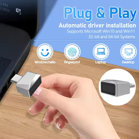 Fingerprint Reader Module Device For Sign-in Windows 10 Hello 11 Type C Port Biometrics Security Key