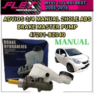 ADVIOS MYVI 1.3 LAGI BEST 2005-2016 3/4 MANUAL 2HOLE ABS BRAKE MASTER PUMP 47201-BZ040 PERODUA FLEX 