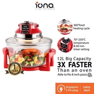 Iona 12L Electric Halogen Grill Oven - Cooks 3x faster than Conventional Steam Oven - GLTB112