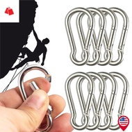 BK-10Pcs Multifunctional Gourd Shape Aluminum Alloy Carabiner/ Durable Coloured Metal Camping Safety