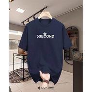 Second tek White 3 Logo Short Sleeve Distro T-Shirt, Premium Men's and Women's T-shirts