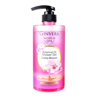 Ginvera World Spa Botanical Oil Shower Gel 600g Cherry Blossom - By Wipro