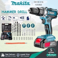 MAKITA Cordless Drill Hammer Drill Impact Drill Tool Box Set Smart LED Light 电钻