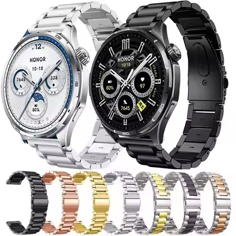 For Honor Watch 6Plus Metal Band 20mm 22mm Stainless Steel Strap For Honor Watch 4 5Pro/5 Ultra/ES/G