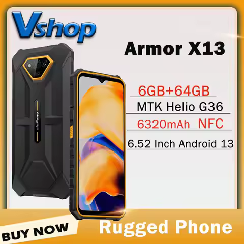 Ulefone Armor X13 6GB+64GB IP68/IP69K Rugged Global Version 6.52 inch Android 13 MTK Helio G36 NFC U
