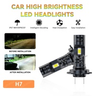 2pcs Car LED Headlight 30W CSP 3570 chip Car Headlight with Canbus 3570 CSP Chips  H7  6000K Car Fog