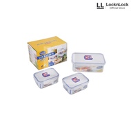 Lock N Lock Gift Set Travel Pack Easier contains 3 1.3 liter/ Lock and Lock Container Food Storage C