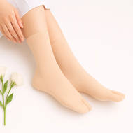 Rumahkaki - KAOS KAKI JEMPOL WANITA KAUS KAKI MUSLIMAH DUA JARI TELAPAK HITAM BAHAN NILON SUPER LEMB