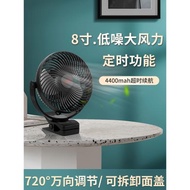 共田8寸臺夾式風扇USB充電學生宿舍床頭便攜式小型電扇芭蕉扇F25