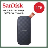 SanDisk - 1TB 可攜式SSD 520MB/R Hard Disk (SDSSDE30-1T00-G25)