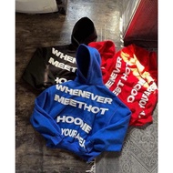 WHENEVER ATELIER BASIC ZIP UP boxy zip hoodie, Jacket hoodie Whenever gray high quality cotton fabri