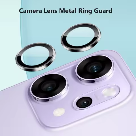 1Pack=2Rings For Oppo Reno14 Reno13 Pro F FS 5G Ultra Clear Camera Lens Protector Cover Metal Ring T
