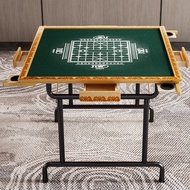 【hui24tk】Portable Mahjong Table Foldable Mahjong Table Package Folding Mahjong Table Wooden Family Hand Rubbed Tiles