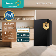 Hisense Kulkas 1 Pintu - RR125D4IBN - 91L Single Door - (Refrigerator) Lemari Es - Black 【Separate C