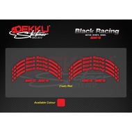 Sticker sportrim Black Racing 13inch BR5