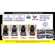 Proton ISWARA (1992 -08) BITE - Semi Leather Car Seat Cover/Sarung Kusyen Kereta