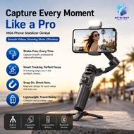 TOKQI M06 Phone Stablalizer With 184mm Extension AI Tracking Fill Light Remote Control Tripod Stand 