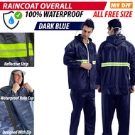 MYDIYHOMEDEPOT - RAINCOAT RAIN SUIT / BAJU HUJAN MOTORCYCLE BIKE BICYCLE RAIN PVC JACKET / JAKET JAS