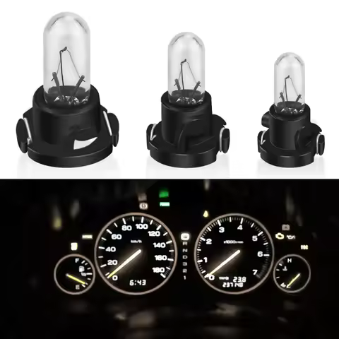 5/10Pcs T3 T4.2 Led Bulbs Car Interior Lights Auto Warming Indicator Lamp 12V 4300K Yellow Warm LIgh
