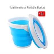 Outdoor Foldable Collapsible Silicone Bucket 10L