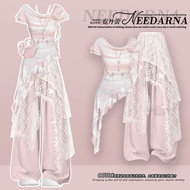 Bohemian Lychee Print Pink Suit Pants - Unique & Beautiful Outfit