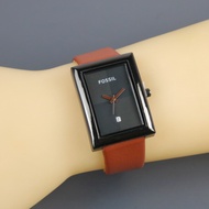 Jam Tangan Fosil Wanita Dewasa Tali Kulit Tanggal Aktif Model Terbaru Elegan Mewah Asethetic Trendy
