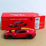 Bburago 1-64 (7cm) Ferrari 812 Competizione Red Diecast Car