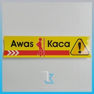 Beware of Glass Stickers, Beware of Glass, Vinyl Stickers