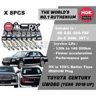 NGK Premium RX Spark Plug - Toyota Century G60 UWG60 V8 5.0L 2UR-FSE Engine ( Year 2018 to Present )