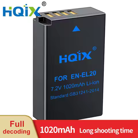 HQIX for Nikon Coolpix P1000 J3 V3 J1 J2 AW1P950A S1 Camera EN-EL20 EL20a Charger Battery