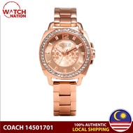 [🔥Original 2 Years warranty🔥] COACH Delancey Rose Gold Ladies Watches 14501701