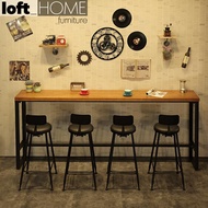 Loft Home Industrial Pine Wood Bar Table STARBUCK