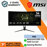 Flexi Tech MSI MAG342CQRF E20 QHD Curved Gaming Monitor