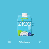簡約少女款蘋果藍牙耳機套zico椰子水AirPods Pro/1/2代適用創意