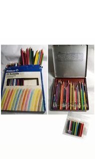 二手 Pelikan德國百利金兒童彩色鉛筆24色＋利百代高級色鉛筆24色