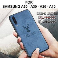 Case For Samsung A50 - A30 - A20 - A10 softcase cover levis Deer - A50 A50s A30s, Deer Black