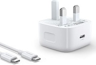 UGREEN USB C Charger 20W PD Fast Charger Plug Type C PD Wall Adapter for iPhone 17 Pro Max/16/15/14/