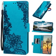 Casing For Huawei Honor X9b X8b X7b X6a X6b Lace Embossed Leather Phone Case Card Holder Wallet Flip