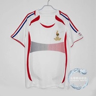 original 06 French Jersey 2006 World Cup Final Football Uniform No.10 Zidane 12 Henry Home Away Suit