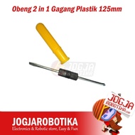 Obeng 2 in 1 Gagang Plastik 125mm