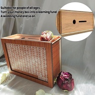 Money Saving Box,Wooden Money Box,Savings Box,with Money Target and Numbers with Counter Crafts Port