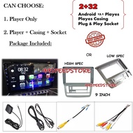 TOYOTA ALPHARD ANH10 2002-2007 (HIGH SPEC) / ANH10 2002-2007 (LOW SPEC) android player 9 inch PLUG N