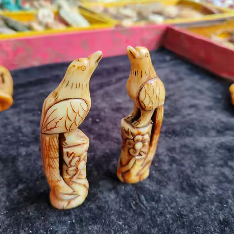 1pcs/lot Natural Han Dynasty old jade happy eyebrows ornaments 10cm good meaning collected Ethnic ac