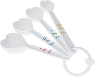 Aoyoshi 576706 Heart-Shaped Measuring Spoon, 0.08 fl oz (2.5 ml), 0.27 fl oz (5 ml), 0.39 fl oz (7.5