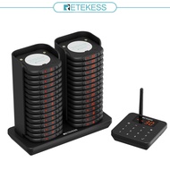 Retekess TD186 Wireless Buzzer 600m Calling pager system Automatic Alert Mute Button with Anti-tip D