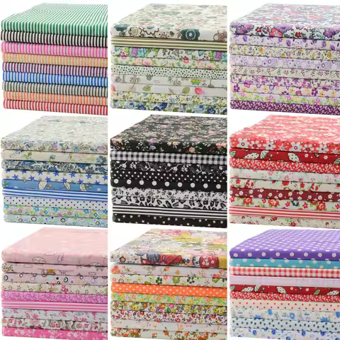 Quilting Fabric, 9/10/50 PCS 19.7x19.7 Inches Cotton Bundle Fat Quarter Patchwork for DIY Sewing Scr