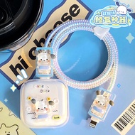 Cartoon Pochacco Protective Case Compatible with ip40w IP Charger Protective Case Charging Cable Cas