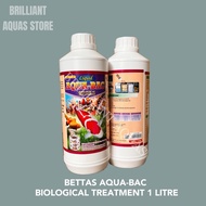 BETTAS Aqua Bac Bacteria Biological Treatment 1 Litre (To Enhanced Water Clarity Healthy And Good Wa