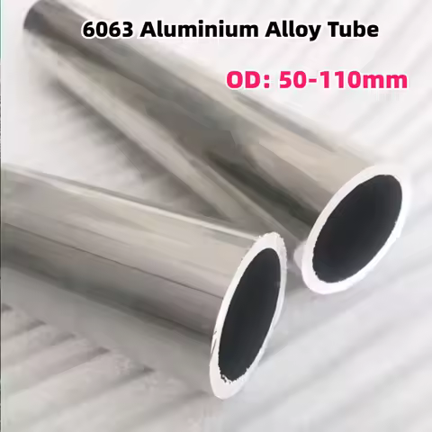 1Pc Length 100mm/200mm 6063 Aluminium Alloy Tube OD 50mm 51mm 52mm 53mm 55mm 58mm 60mm~110mm Hollow
