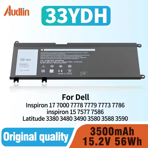 33YDH Battery for Dell Inspiron 17 7000 7778 7779 7773 7786 inspiron 15 7577 7586 Latitude 3380 3480